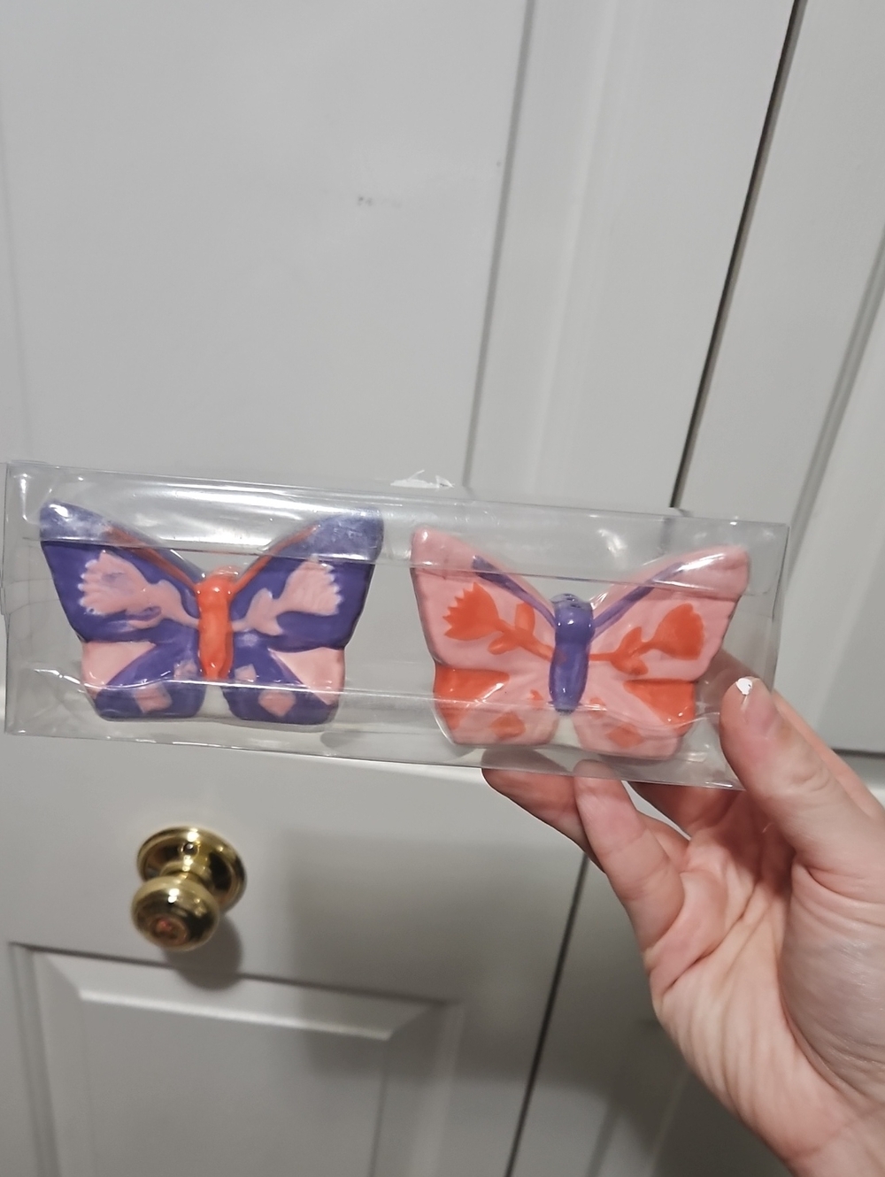 Butterfly Salt And Pepper Ceramic Shaker Set